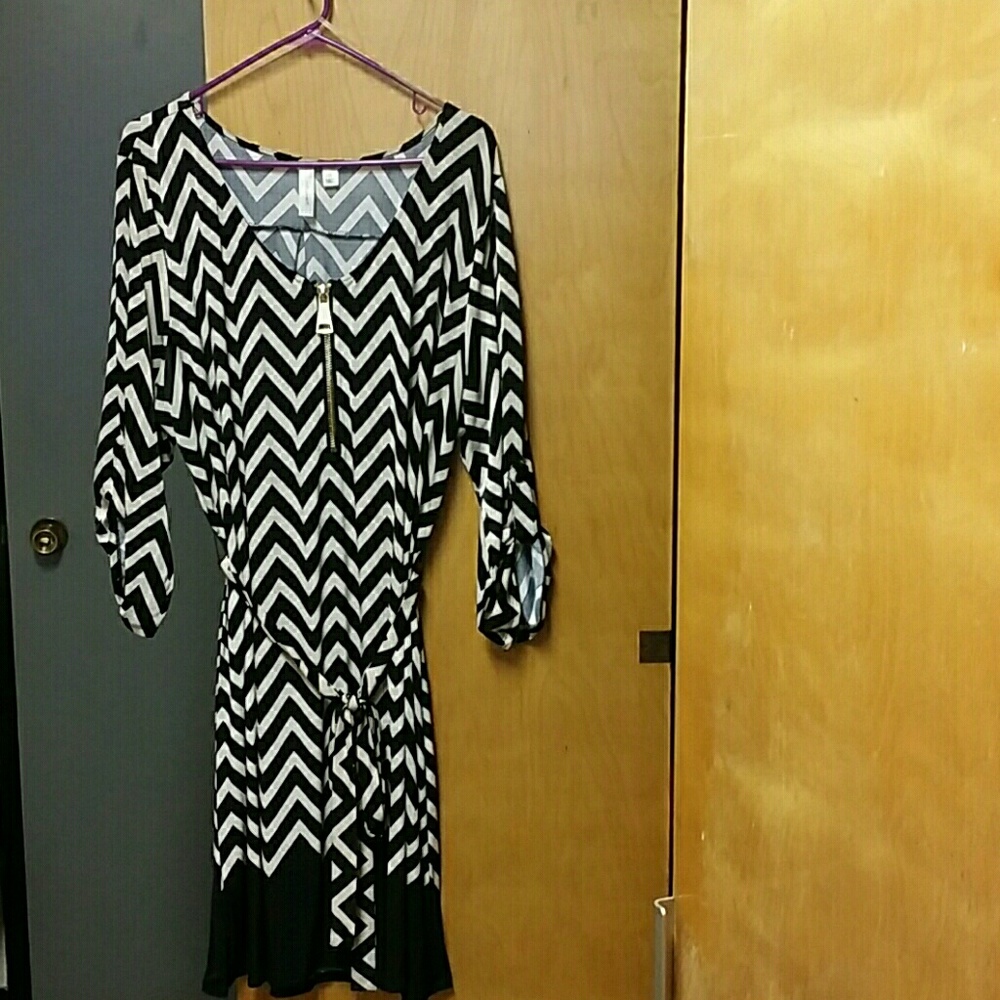 NWOT Chevron Stripe Dress / Tunic Top